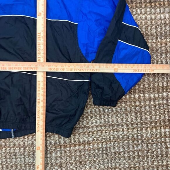 Vintage Wilson Athletic Track Jacket (XL) Black Blue - Picture 9 of 9